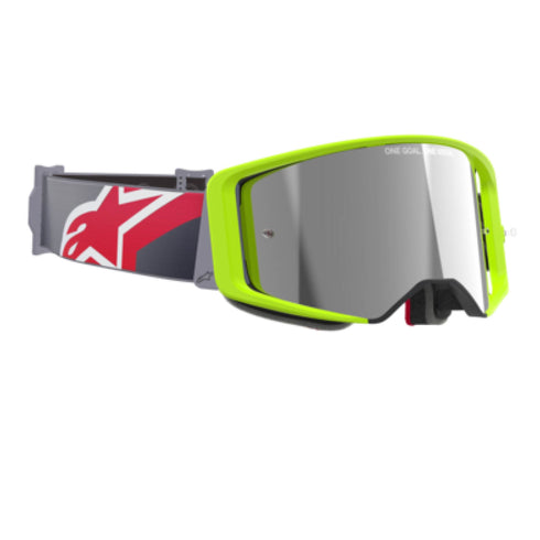 Alpinestars Supertech Corp Goggles (Mirror Lens) - Yellow/Red
