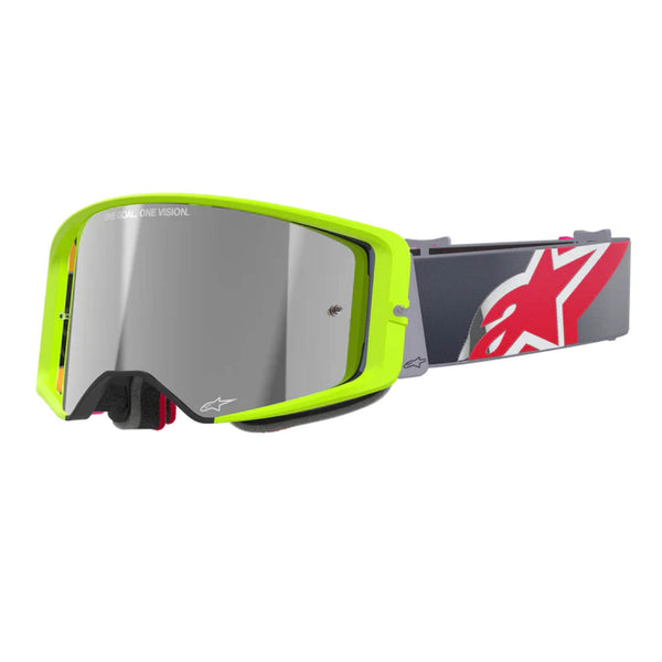 Alpinestars Supertech Corp Goggles (Mirror Lens) - Yellow/Red