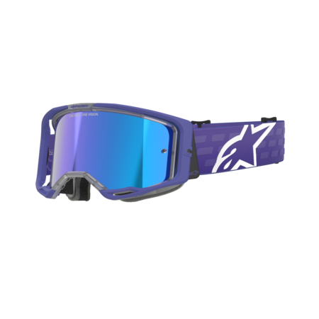 Alpinestars Vision 8 Corp Goggles (Blue Mirror Lens) - Purple