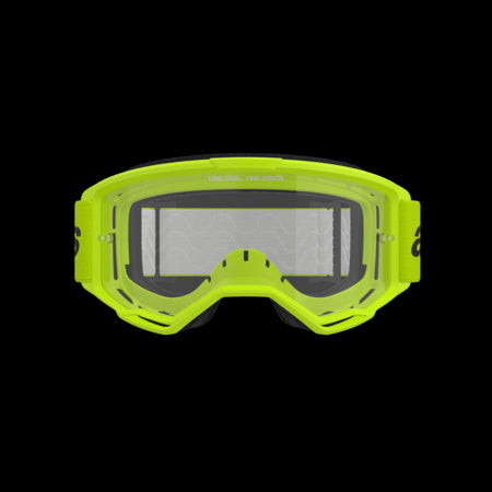 Alpinestars Vision 3 Wordmark Goggles (Clear Lens) - Fluo Yellow