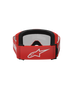 Alpinestars Vision 3 Wordmark Goggles Red Mirror Silver
