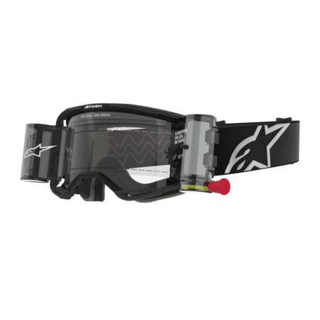 Alpinestars Vision 8 Corp Roll-Off Goggles (Clear Lens) - Black