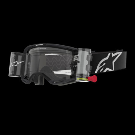 Alpinestars Vision 8 Corp Roll-Off Goggles (Clear Lens) - Black
