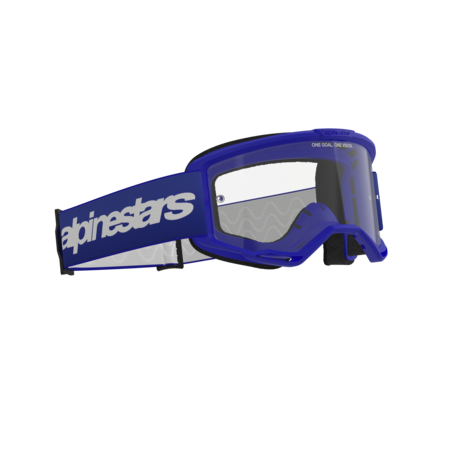 Alpinestars Vision 3 Wordmark Goggles (Clear Lens) - Blue