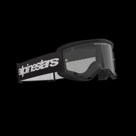 Alpinestars Vision 3 Wordmark Goggles (Clear Lens) - Black
