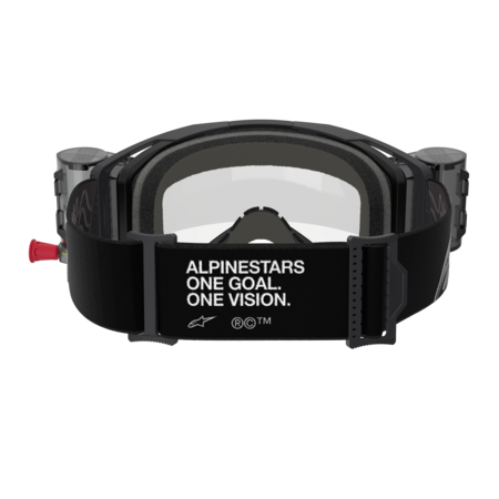 Alpinestars Vision 8 Corp Roll-Off Goggles (Clear Lens) - Black