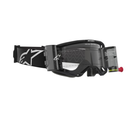 Alpinestars Vision 8 Corp Roll-Off Goggles (Clear Lens) - Black