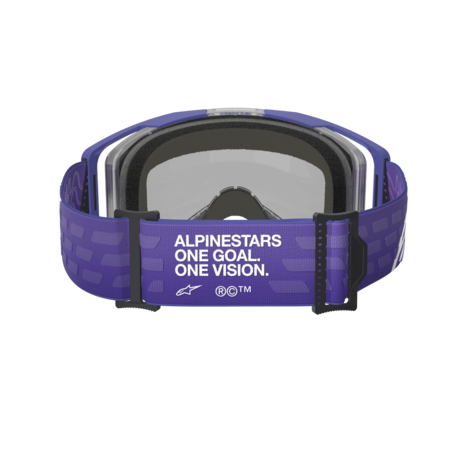 Alpinestars Vision 8 Corp Goggles (Blue Mirror Lens) - Purple
