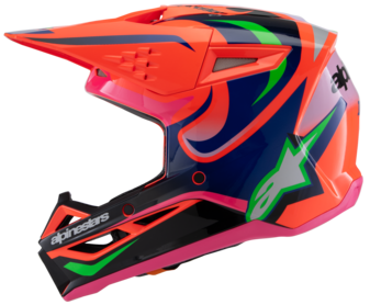 Alpinestars Youth Supertech M3 Deegan Helmet - Orange/Purple/Pink ECE06