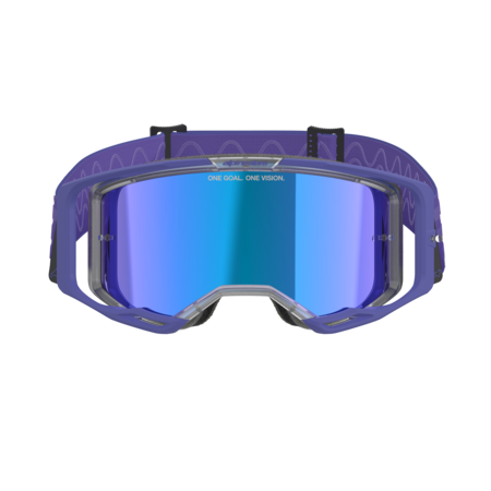 Alpinestars Vision 8 Corp Goggles (Blue Mirror Lens) - Purple