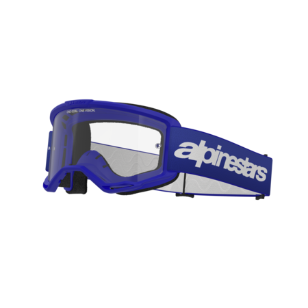 Alpinestars Vision 3 Wordmark Goggles (Clear Lens) - Blue