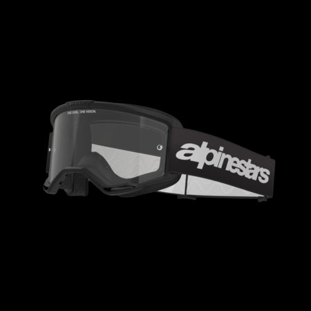 Alpinestars Vision 3 Wordmark Goggles (Clear Lens) - Black