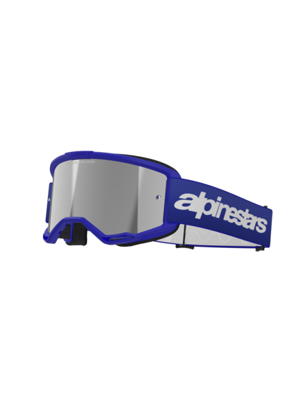 Alpinestars Vision 3 Wordmark Goggles Blue Mirror Silver