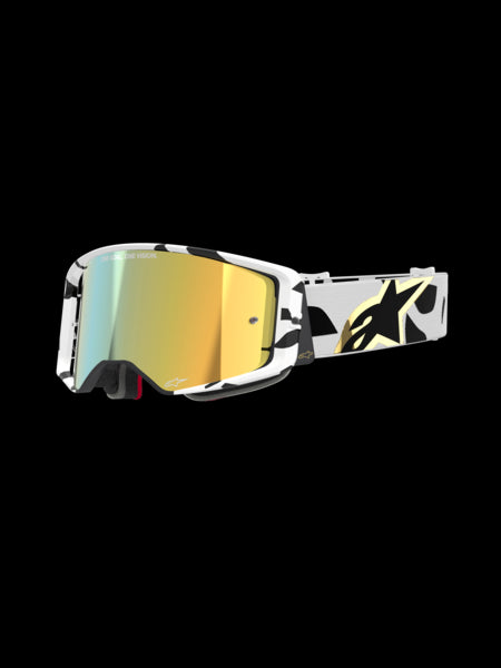 Alpinestars Supertech Corp Goggles White/Gold Mirror Gold