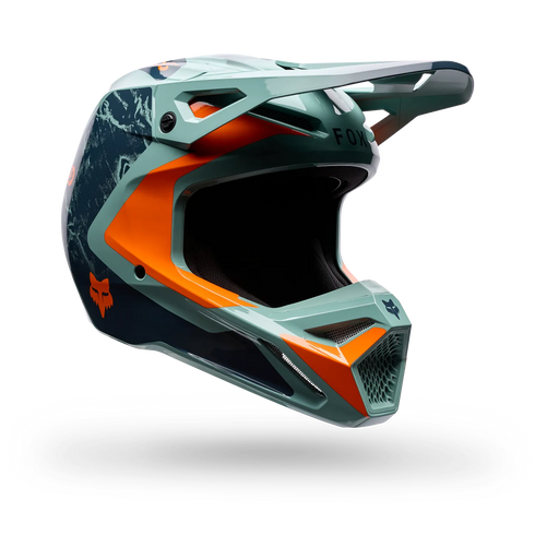 Fox Racing 2026 V1 Image Print Helmet - Arctic Blue