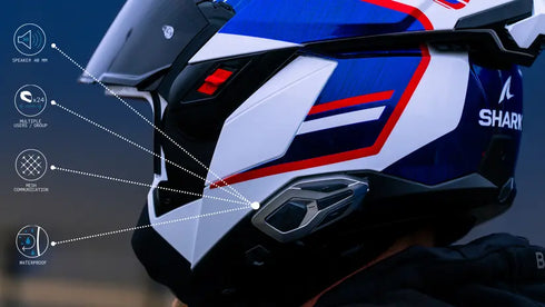 Shark SENA Intercom System Mesh Double - Grey