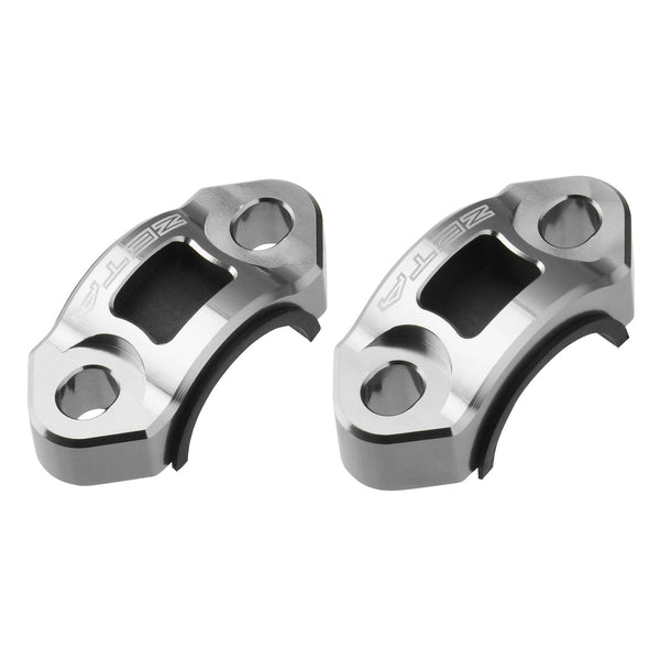 Zeta Racing Rotating Bar Clamp Set - Brake & Clutch - Titanium Colour