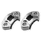 Zeta Racing Rotating Bar Clamp Set - Brake & Clutch - Titanium Colour