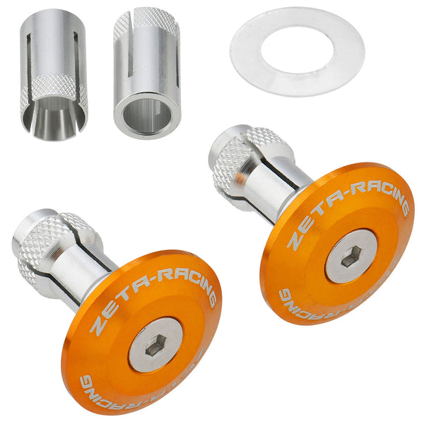 Zeta Racing Bar End Plugs 35mm - Gold (Pair)