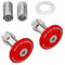Zeta Racing Bar End Plugs 35mm - Red (Pair)