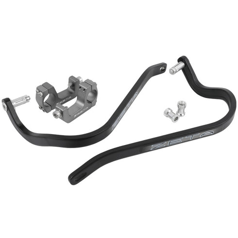Zeta Armor Hand Guard XC PRO Kit (U-Clamp 28.6mm Bar) - Black/White