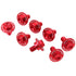 Zeta Racing Fork Guard Bolt Set 8-Piece - Yamaha/Honda - Red