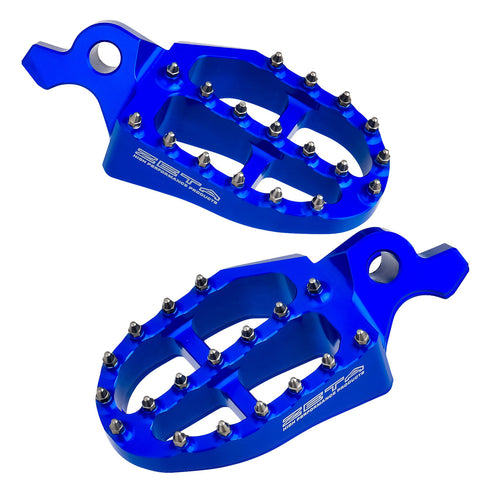 Zeta Racing Aluminium Footpegs - Yamaha YZ 2023+ - Blue