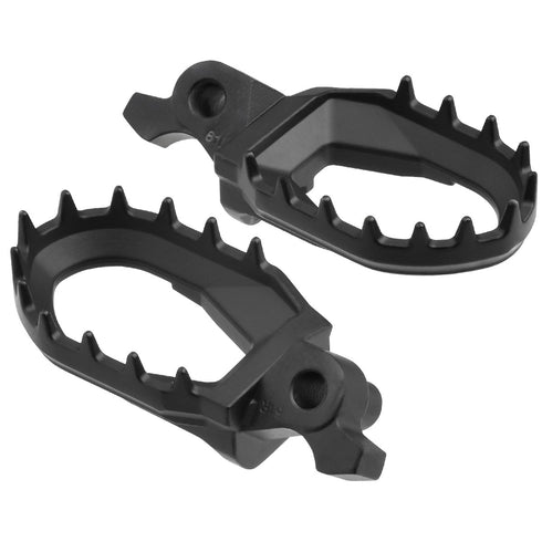 Zeta Racing Max Steel Footpegs - Yamaha YZ - Black
