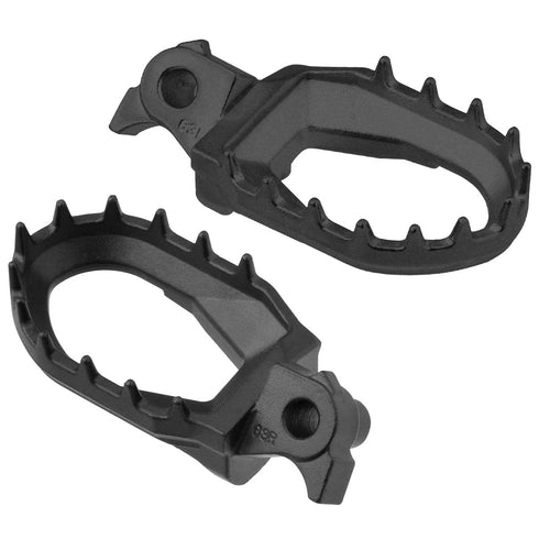Zeta Racing Max Steel Footpegs 2-Stroke - Yamaha YZ - Black