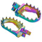 Zeta Racing Max Steel Footpegs 2-Stroke - Yamaha YZ - Oil Slick