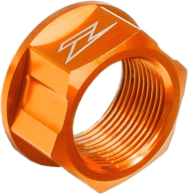 Zeta M22X33-P1.5 H17 KTM/Husqvarna Axle Nut - Orange