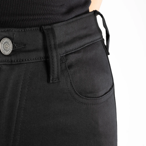 Oxford Ladies Super Jegging 3.0 Reinforced Stretch Denim Jeans - Black (Regular) — Motorcycle Gear (image 5 of 13)