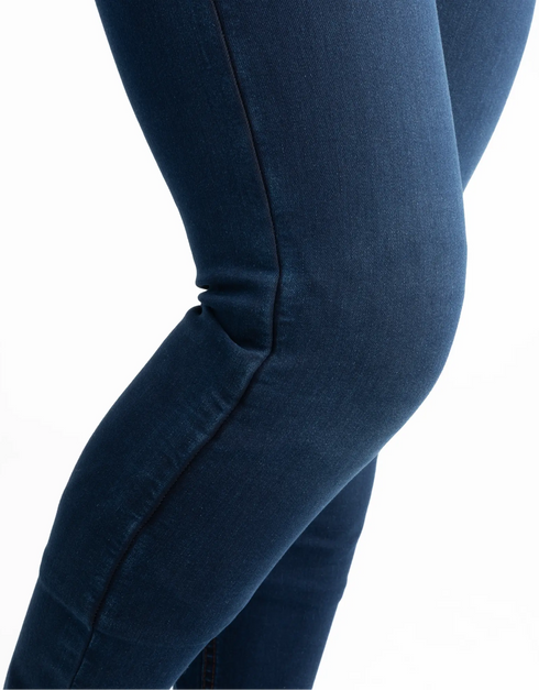 Oxford Ladies Super Jegging 3.0 Reinforced Stretch Denim Jeans - Indigo Blue (Regular) — Motorcycle Gear (image 7 of 13)