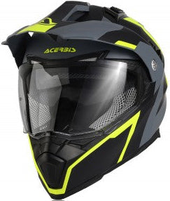 Acerbis Flip-Up FS-606 - Black/Grey/Yellow — Motorcycle Helmets (image 1 of 6)
