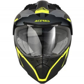 Acerbis Flip-Up FS-606 - Black/Grey/Yellow — Motorcycle Helmets (image 2 of 6)