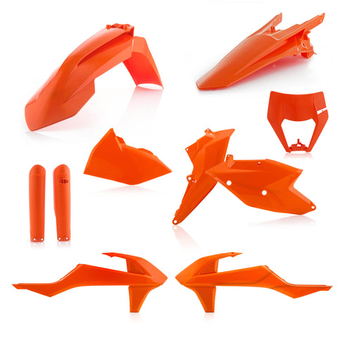Acerbis Plastic Kit Ktm Exc-F 20-21 White