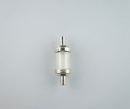 Barrel Shape Fuel Filter 8mm - Silver