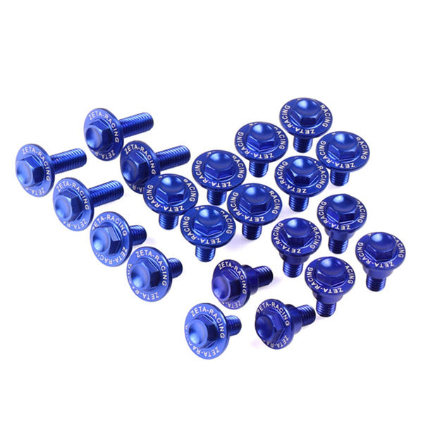 Zeta Alu Bolt Set for Plastics YZ25F'19-/450F'18-