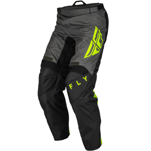 Fly Racing 2023 F-16 Motocross Pants - Black/Grey/Hi-Viz Yellow