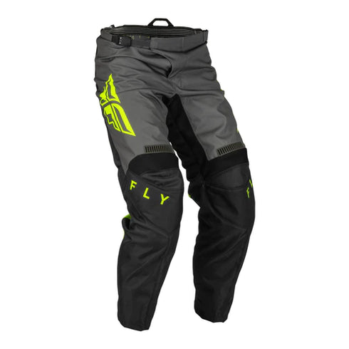 Fly Racing 2023 F-16 Motocross Pants - Black/Grey/Hi-Viz Yellow