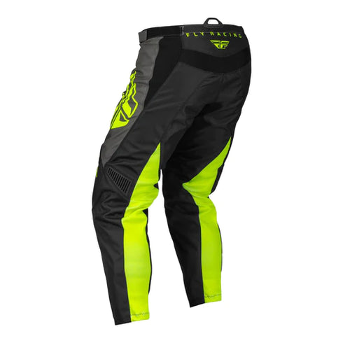 Fly Racing 2023 F-16 Motocross Pants - Black/Grey/Hi-Viz Yellow