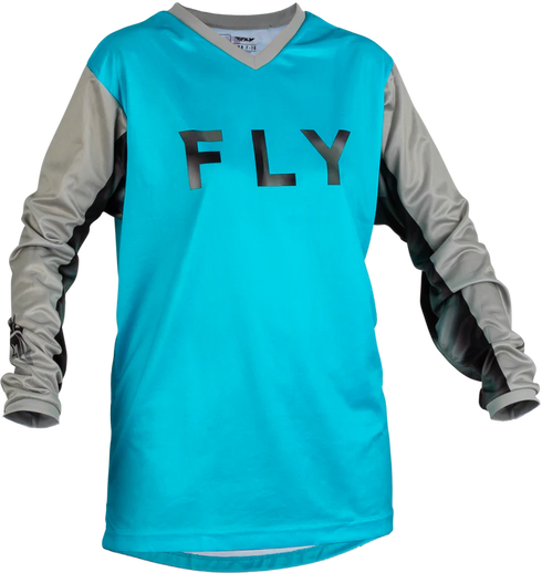 Fly Racing 2023 Ladies F-16 Jersey - Sky Blue/Grey