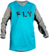 Fly Racing 2023 Ladies F-16 Jersey - Sky Blue/Grey