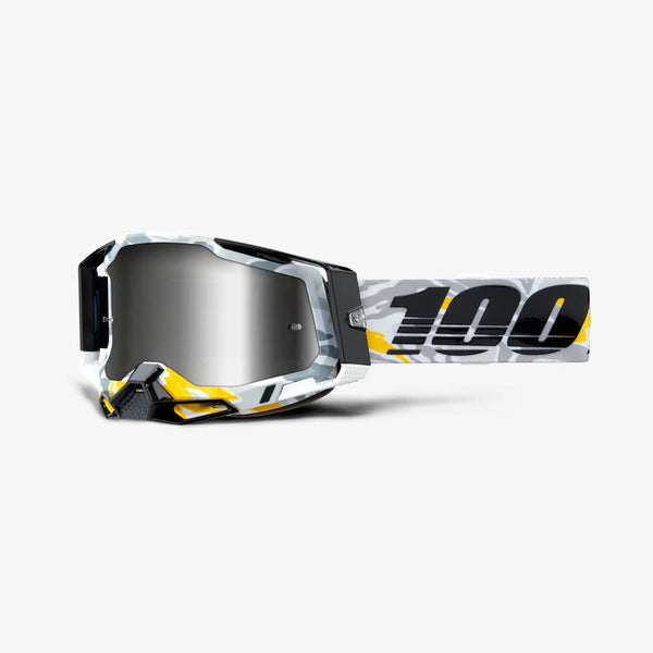 100% Racecraft 2 Goggle Korb - Silver Mirror Lens
