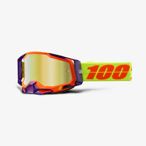 100% Racecraft 2 Goggle Panam - Gold Mirror Lens