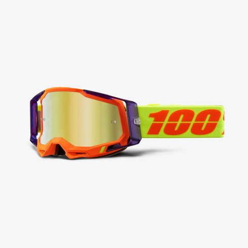 100% Racecraft 2 Goggle Panam - Gold Mirror Lens