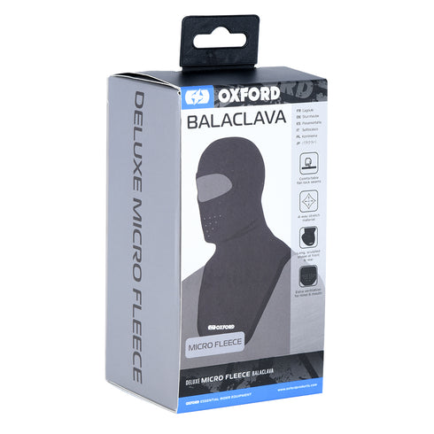 Oxford Deluxe Micro Fleece Balaclava - Black