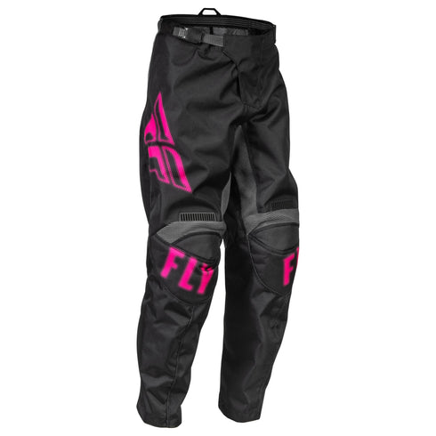 Fly Racing 2023 Youth F-16 Motocross Pants - Black/Pink