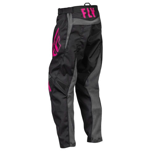 Fly Racing 2023 Youth F-16 Motocross Pants - Black/Pink
