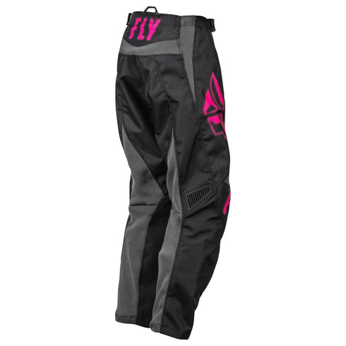 Fly Racing 2023 Youth F-16 Motocross Pants - Black/Pink